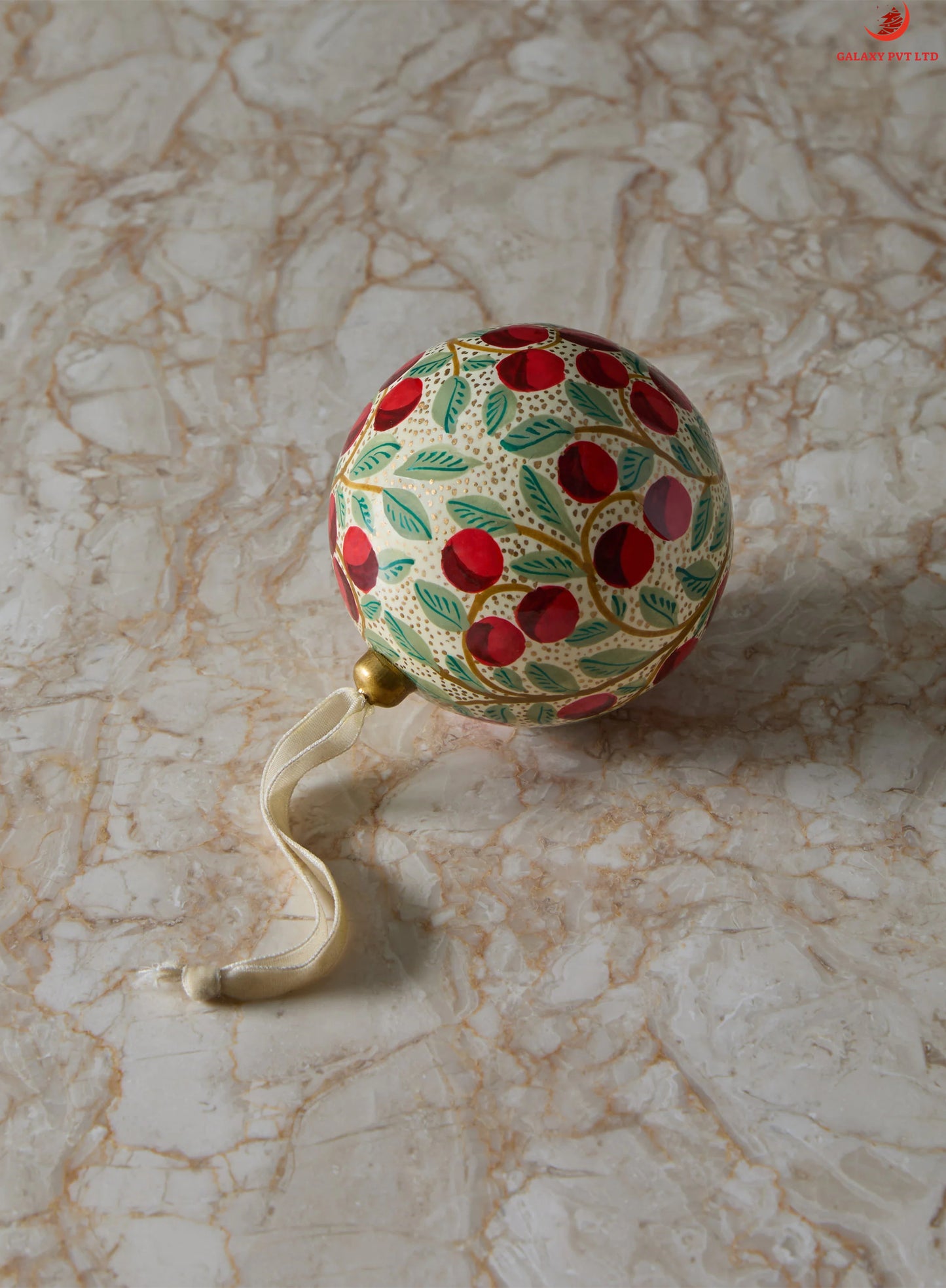 Xavier Hand-Painted Cherry Charm (Set of Two)