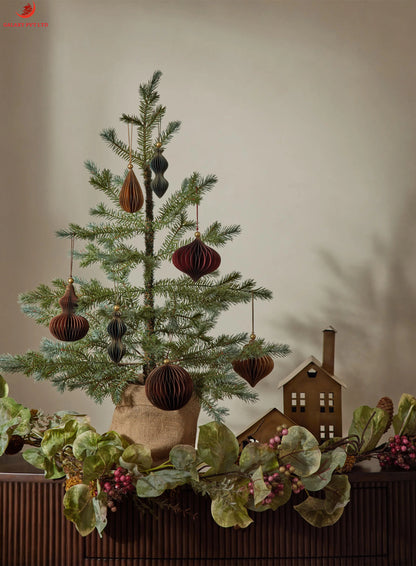 Cillian Paper Ornaments (Set of 3)