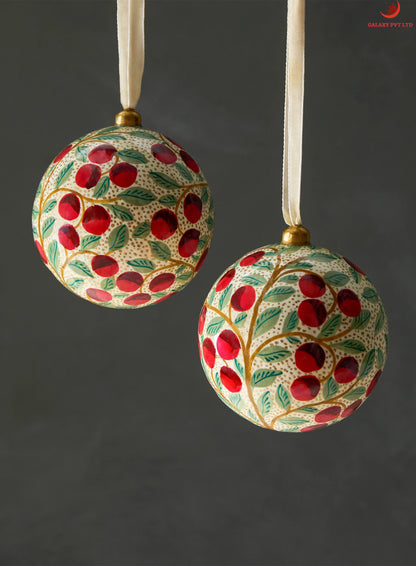 Xavier Hand-Painted Cherry Charm (Set of Two)
